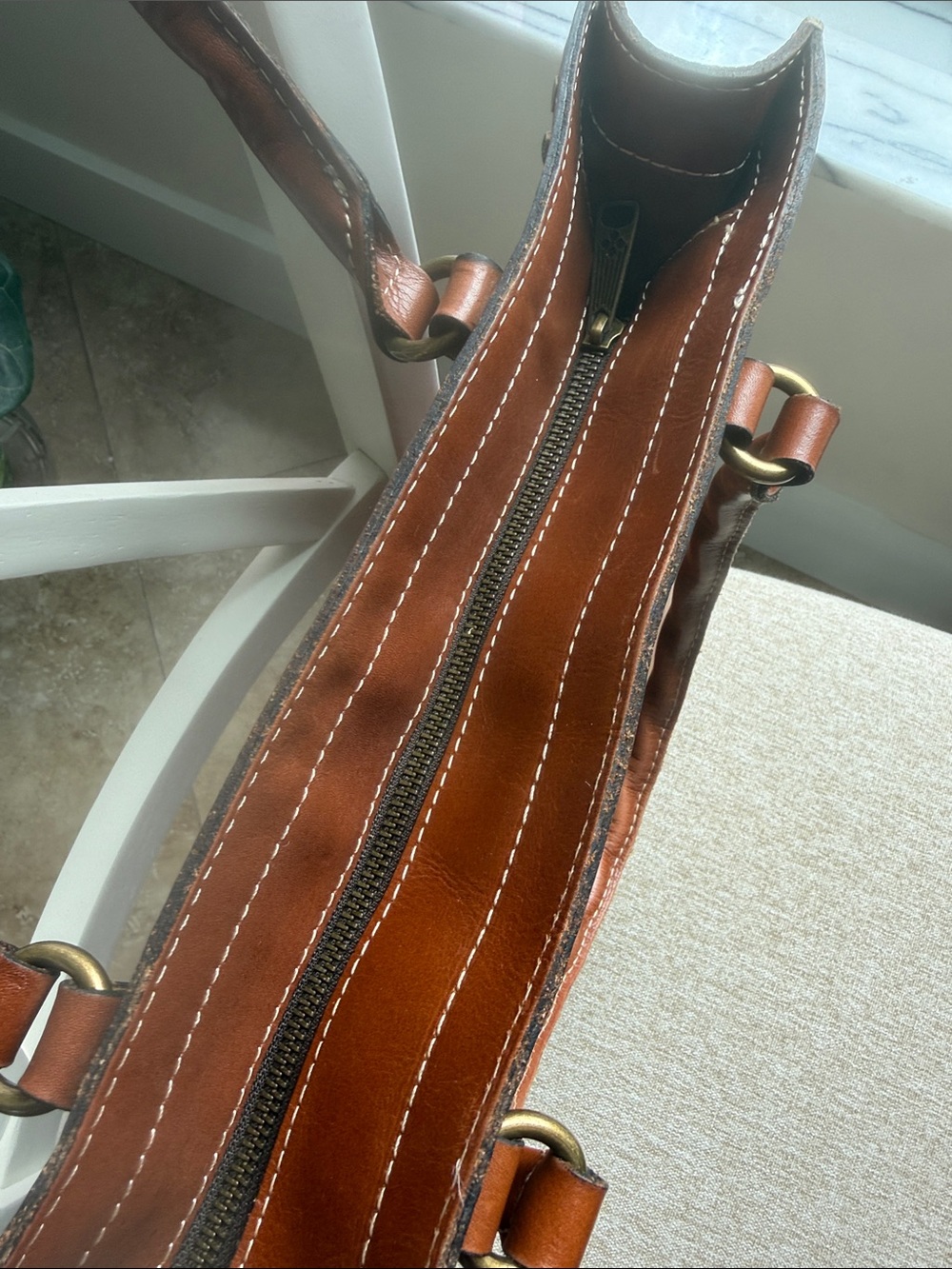 Patricia Nash Zancona Leather Studded Tote with Wallet Set/ Dust Cover - Picture 7 of 11
